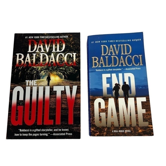 DAVID BALDACCI Books Lot/2 GUILTY-Trade Paperback & END GAME-Paperback Thrillers - Picture 1 of 7